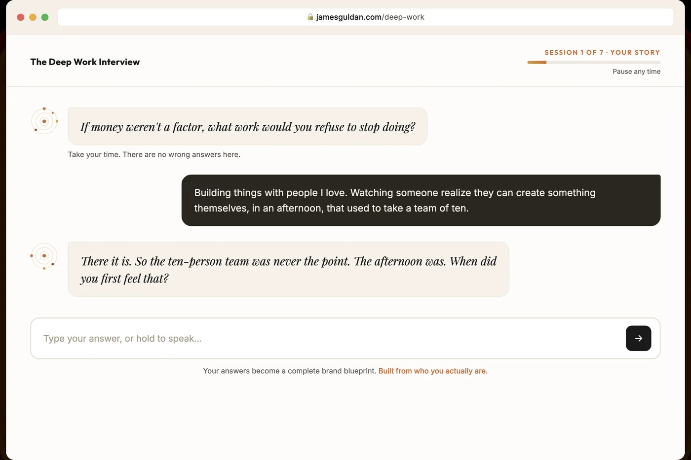 The Deep Work Interview